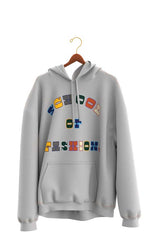 Load image into Gallery viewer, Hoodie &quot;School of Fashion&quot; Colored Font
