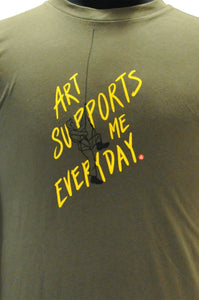 Long Sleeve Tee "Art Supports Me Everyday."